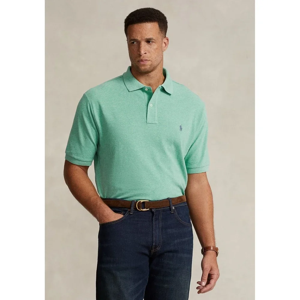 Ralph Lauren Polo Men's The Iconic Mesh Polo Shirt Green Big & Tall 4XL New $125